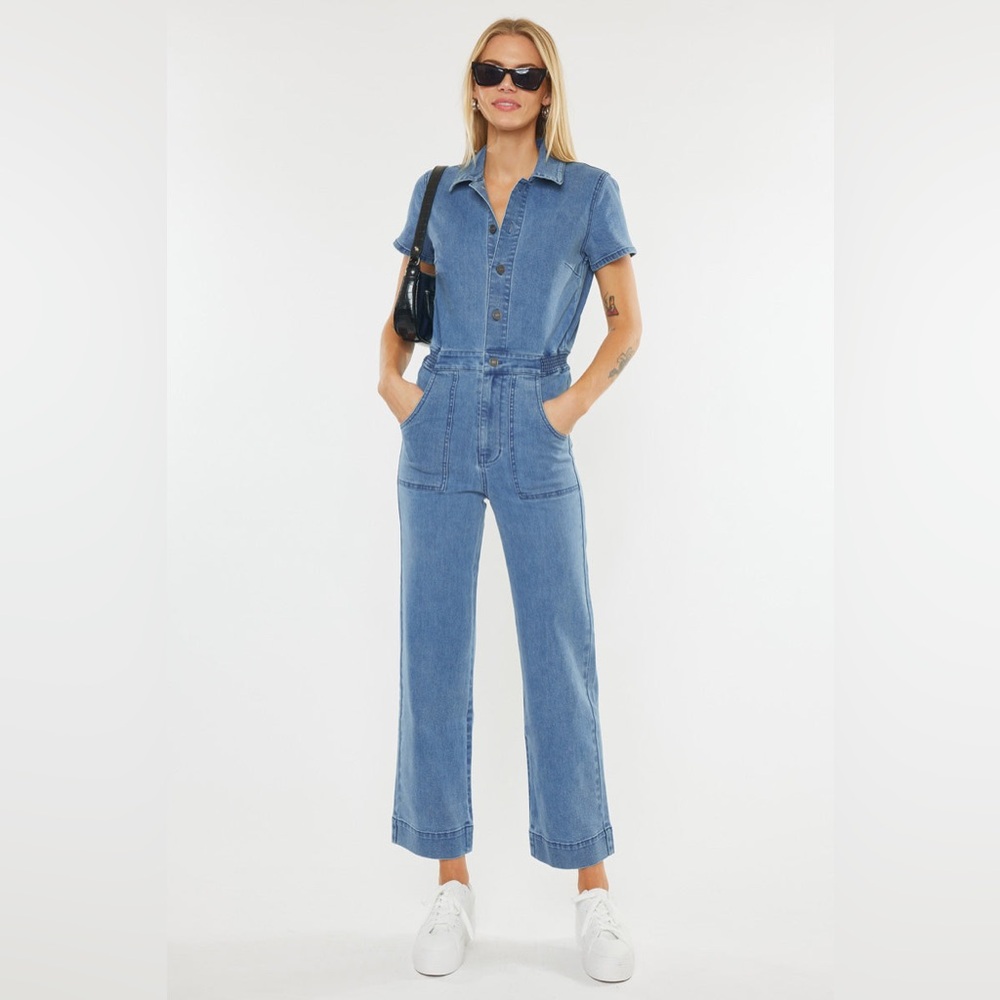 KanCan Women's Chantelle Straight Leg Jumpsuit